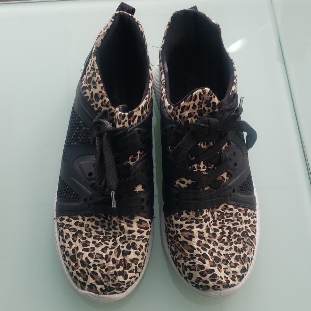 Animal print sneakers